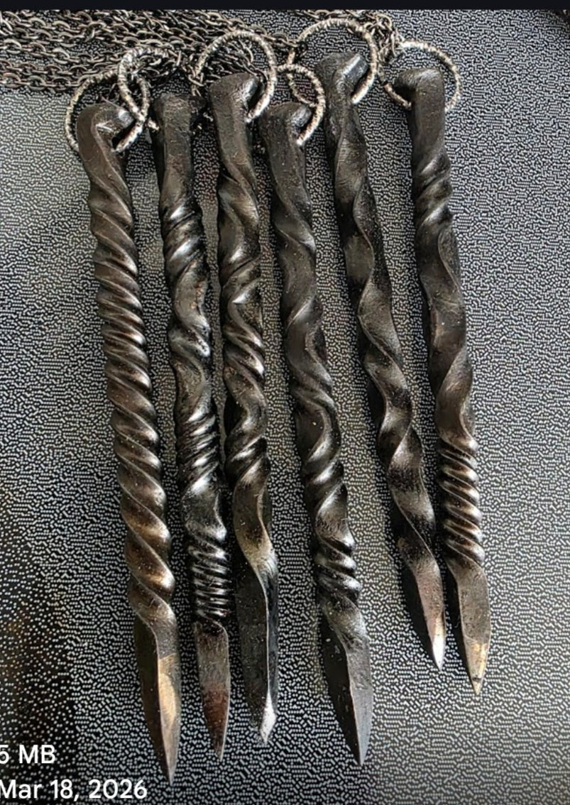 Iron Candle Scribe Necklace