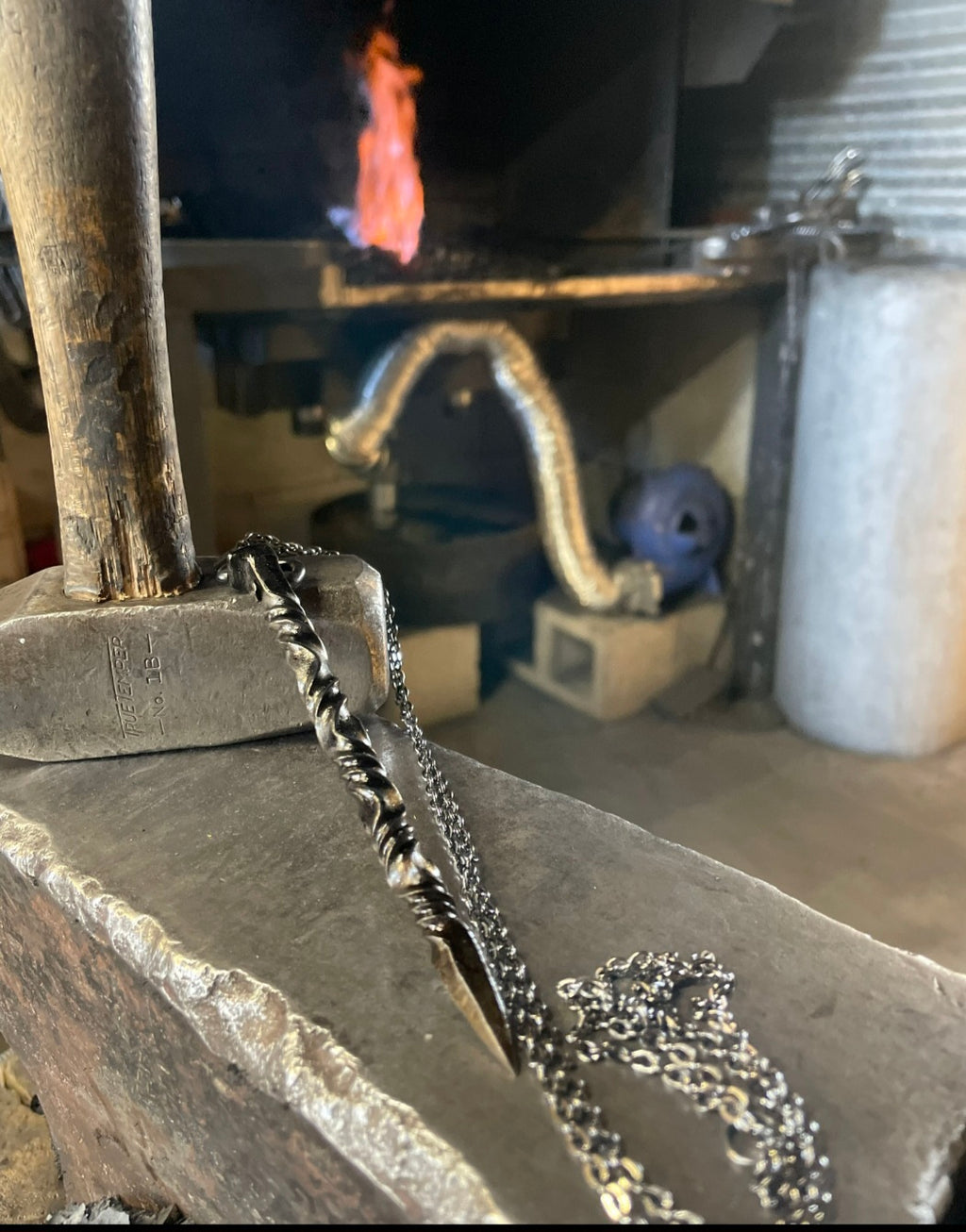 Iron Candle Scribe Necklace