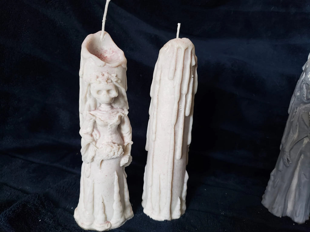 Skeleton Bride & Groom Candles