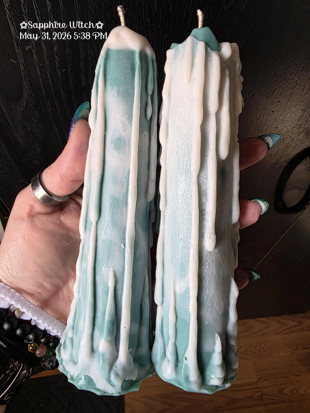 Skeleton Bride & Groom Candles